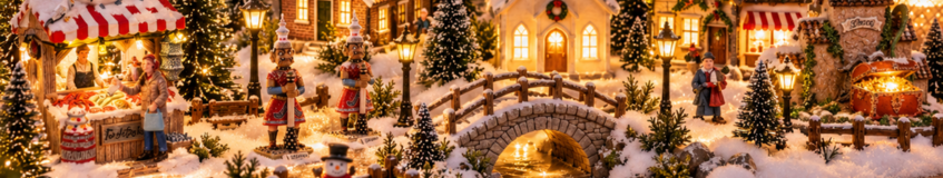 Kerstdorp inspiratie op budget