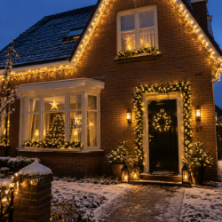 Kerstverlichting buiten: tuin en gevel versieren