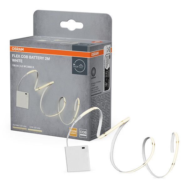 Osram Flex Led strip | Batterij | COB | 3000K | 2 meter