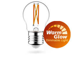Dimbare kogellamp filament WarmGlow E27