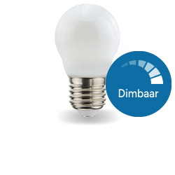 Dimbare kogellamp mat E27