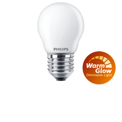 Dimbare kogellamp mat WarmGlow E27