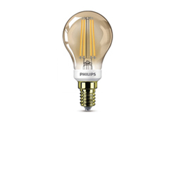 Kogel filament lamp E14 goud
