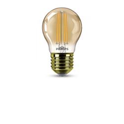 Kogel filament lamp E27 goud