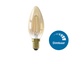 Calex Filament Gold Kaarslamp dimbaar E15