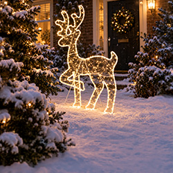 Verlichte kerstfiguren