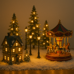 Kerstdorp verlichting