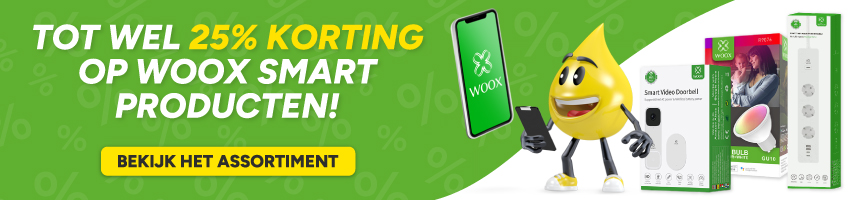 Tot 25% korting op Woox producten!.