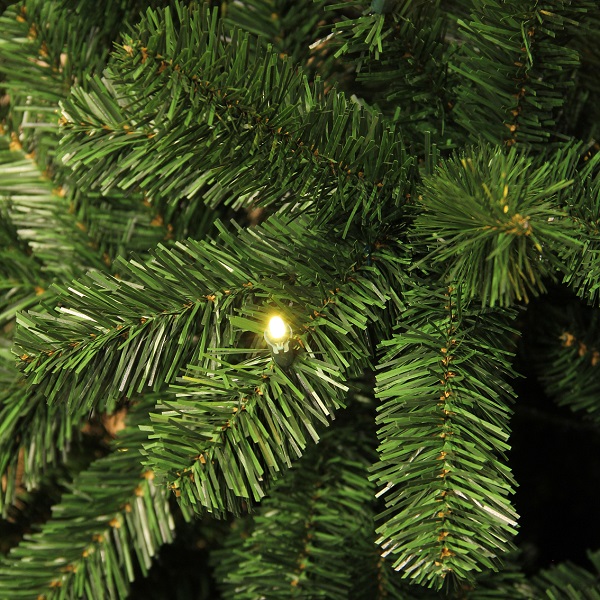 HOMCOM kerstboom dennenboom 90 LED's ster groen 48 x 90 h cm