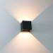 Led wandlamp Up & Down | Amarilio | 2700K (Zwart, 6W, 450 lumen, IP65)