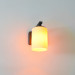 Led wandlamp mat glas | Abilene | Geschikt voor 1x E27 (Antraciet, IP44)