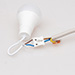 Hanglamp fitting met LED lamp E27 | Peer A60 | Mat | 4000K | 10W (75W)