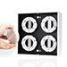 LED opbouwspot | Vierkant | 4x GX53 | Wit