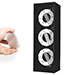 LED opbouwspot | Rechthoek | 3x GX53 | Zwart