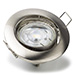 Inbouwarmatuur GU10 rond incl. fitting (Nikkel, IP20, 1 stuk)