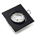 Inbouwarmatuur GU10 vierkant incl. fitting (Zwart, IP20, 1 stuk)