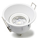 Inbouwarmatuur GU10 rond diep incl. fitting (Wit, IP20, 1 stuk)