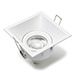 Inbouwarmatuur GU10 vierkant diep incl. fitting (Wit, IP20, 1 stuk)