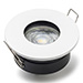 Inbouwarmatuur GU10 rond incl. fitting (Wit, IP65, 1 stuk)