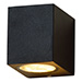 Led wandlamp vierkant | San Diego | GU10 | IP44 | Zwart