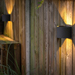 Garden Lights Goura wandlamp zwart (12V, 3W, Warm wit)