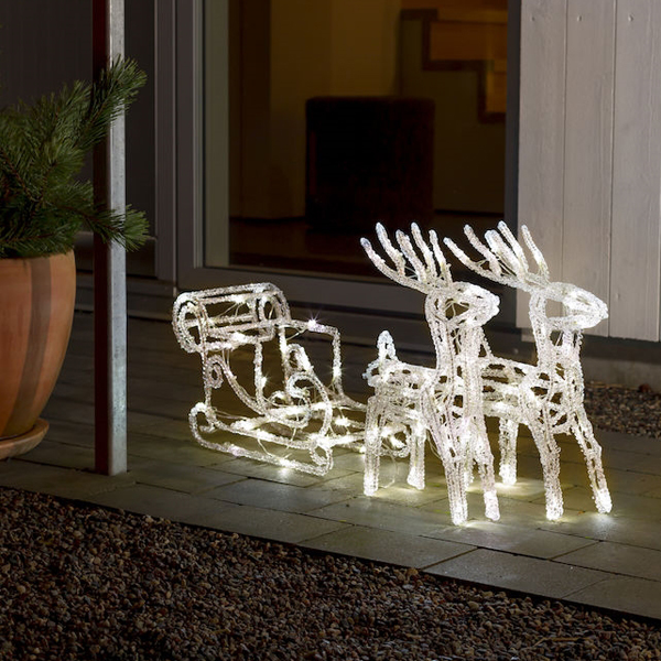 COSTWAY Grote verlichte kerstengel 150 cm kerstversiering met 100