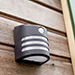 Luxform solar/oplaadbare wandlamp | Wisconsin | PIR-sensor | 100 lm | zwart