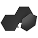 Nanoleaf Shapes Black Hexagons | 3 stuks | Uitbreidingsset