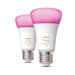 Philips Hue Smart lamp E27 | White en Color Ambiance | 6.5W | 2 stuks