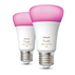 Philips Hue Smart lamp E27 | White en Color Ambiance | 9W | 2 stuks