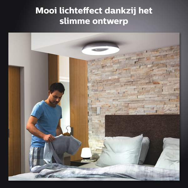 Sceptisch been Kwijting Philips Hue Still Plafondlamp | Zwart | White Ambiance | incl. dimmer  switch Philips HUE 123led.nl