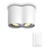 Philips Hue Pillar Opbouwspot | Wit | 2 spots | White Ambiance | incl. dimmer switch