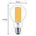Philips LED lamp | Ultra Efficient | E27 | Peer | Filament | 4000K | 7.3W (100W)
