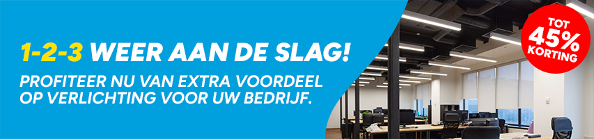 1-2-3 Weer aan de slag - werkverlichting met korting