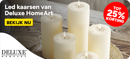 Led kaarsen van Deluxe HomeArt - tot 25% korting