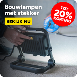 Bouwlampen met stekker Bouwlampen met stekker - tot 20% korting