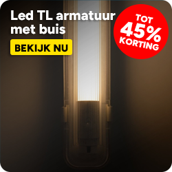 Led TL armatuur met buis Led TL armatuur met buis - tot 45% korting