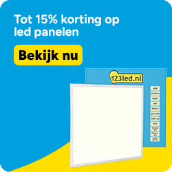 Tot 15% korting op led panelen