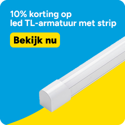 10% korting op led TL-armatuur met strip