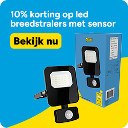 Tot 20% korting op led breedstralers met sensor