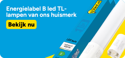 Huismerk led TL lamp energielabel B