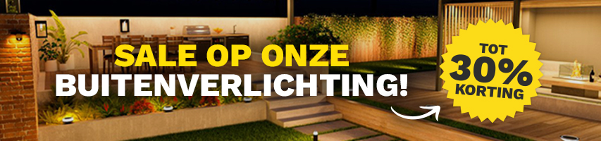 Tot 30% korting op buitenverlichting