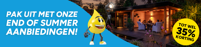 End of Summer aanbiedingen: tot 35% korting op buitenverlichting