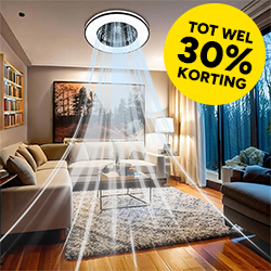 Plafondventilator met lamp