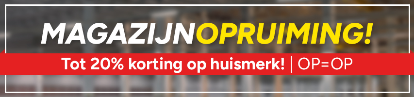 Magazijnopruiming: korting op led panelen, led lampen, led strips, led High bay lampen en Smart Home
