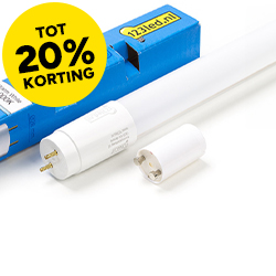 20% korting op Led TL buis 120 cm