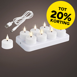 Oplaadbare led kaarsen