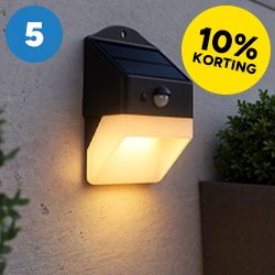 Solar wandlamp met sensor Kobe 
