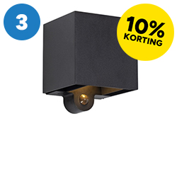 Oplaadbare up & down wandlamp met sensor Amarillo