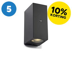 Up & down wandlamp GU10 met sensor Avalon